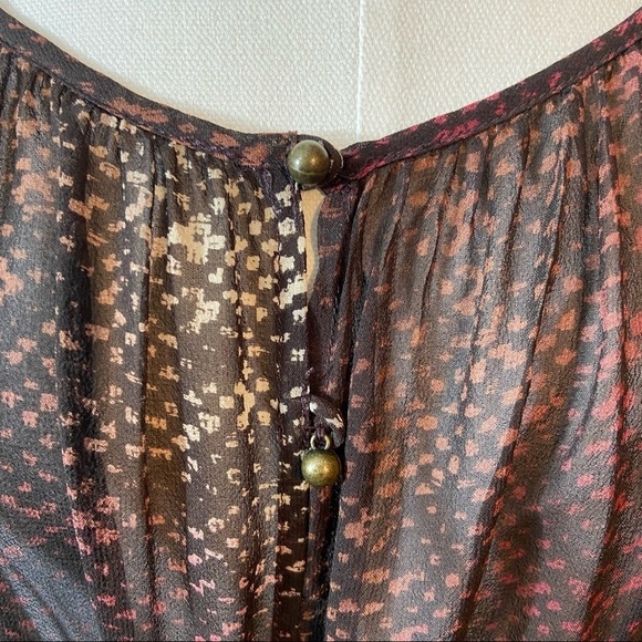 Club Monaco sheer snake-print silk dress in size 0 - Picture 6 of 11